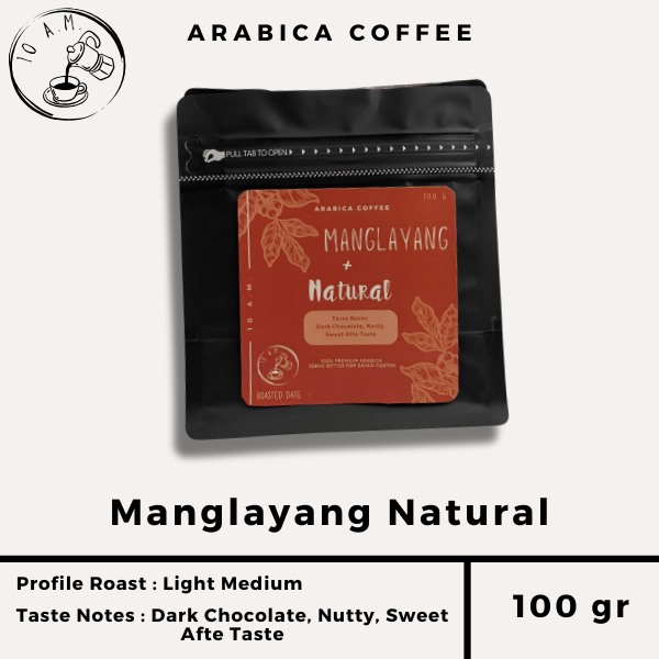 

10AM ROASTERY - Kopi Arabika Manglayang Natural (100 gr)