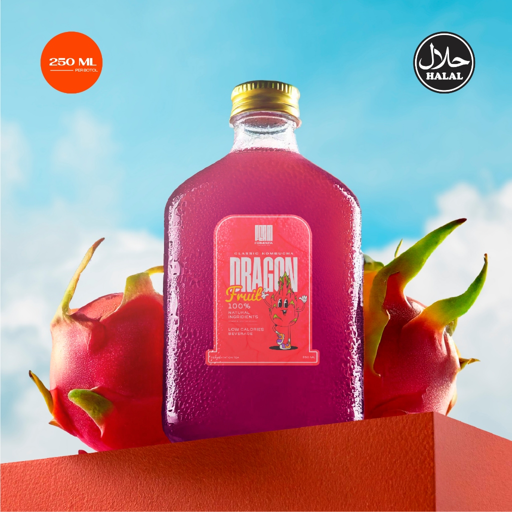 

Fermentia Kombucha Buah Naga 250 mL