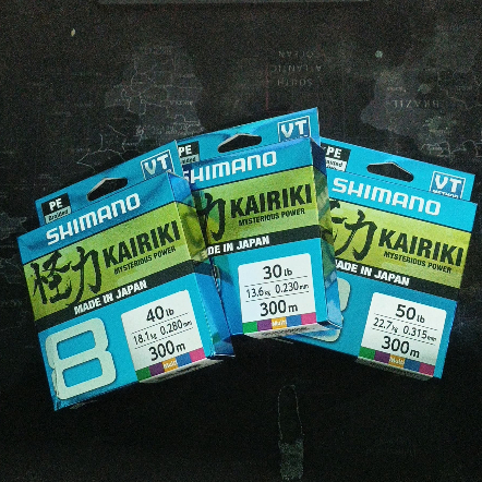 Senar PE Shimano KAIRIKI X8 300 Meter Made in Japan