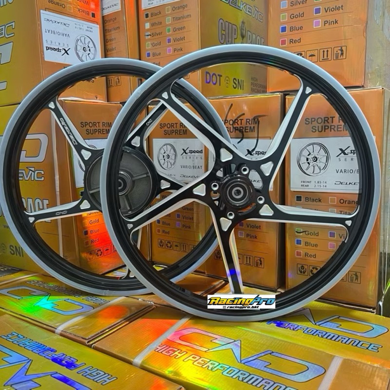 Velg Pelek Racing Delkevic D55 Yamaha FIZR /Jupiter Lama/Vega Lama/Crypton/Alfa /Jupiter Burhan Forc