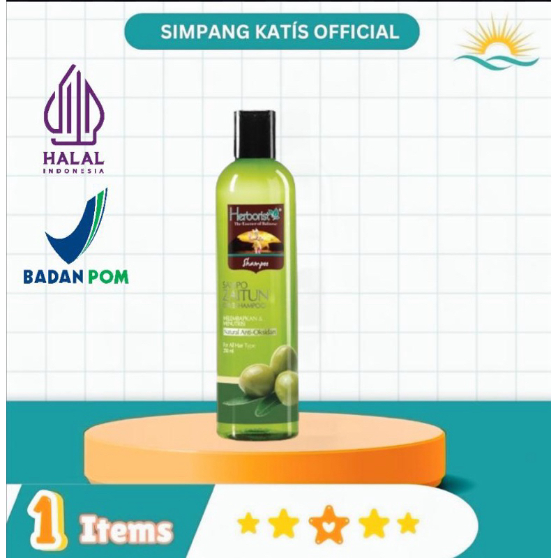 [Simpang Katis] Herborist Sampo Zaitun Olive Shampoo 250ml Shampo