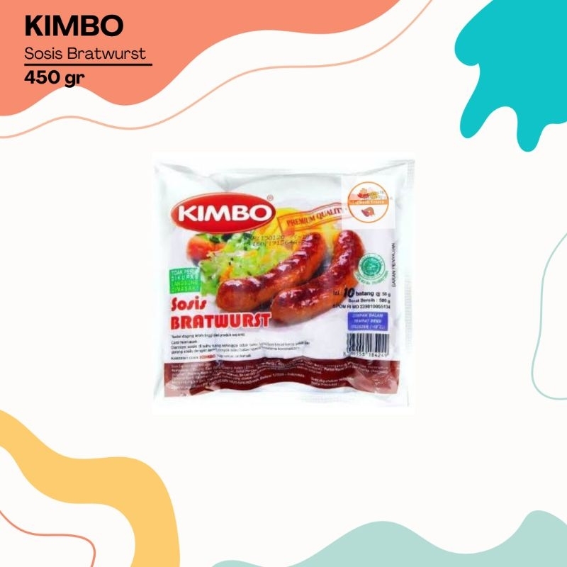 

KIMBO Sosis Bratwurst Original isi 10 500gr | Sosis Jumbo Bakar