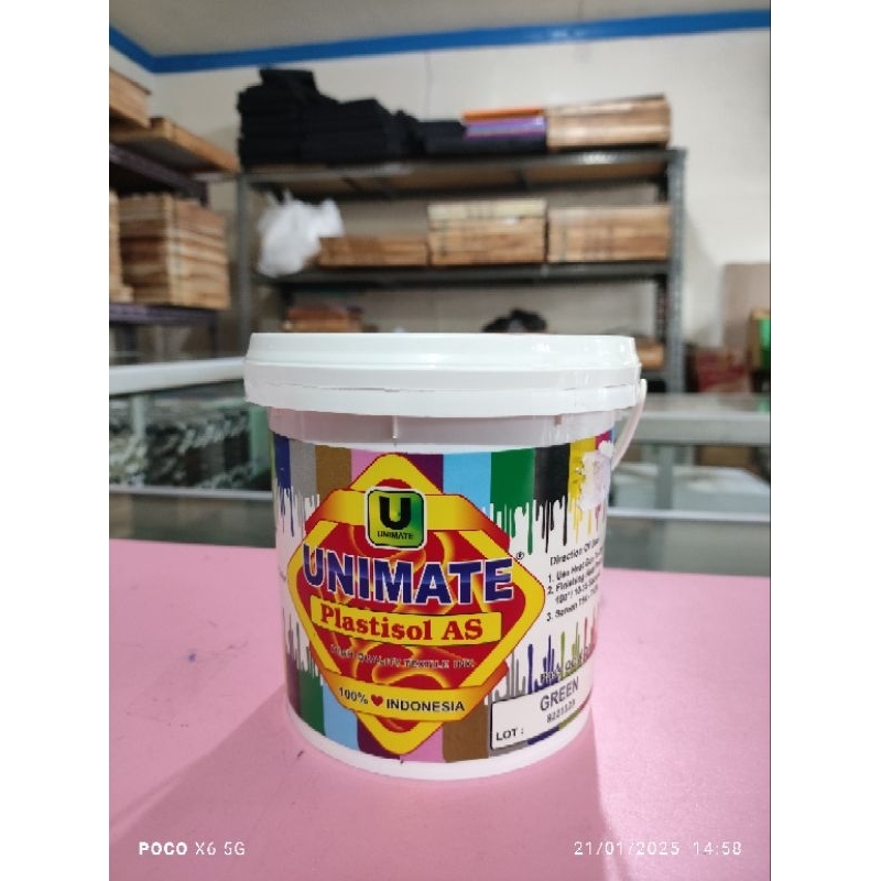 

Plastisol Unimate Green 1kg