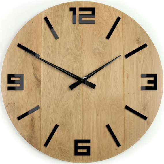 Jam Dinding Kayu Jati Model Angka Besar