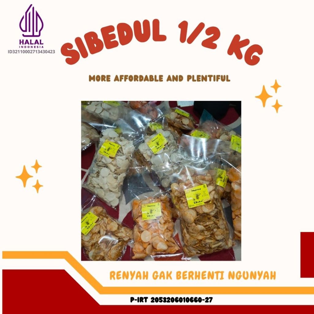 Molring Pedas daun jeruk/Molring renyah tasikmalaya/Molring Sibedul 500g