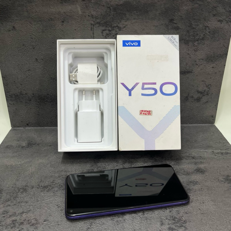 Vivo Y50 8/128gb Fullset Second Garansi Resmi