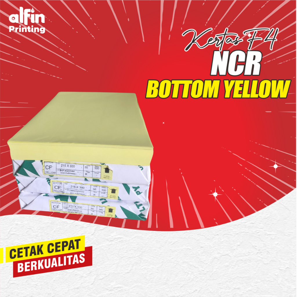 

Kertas NCR BOTTOM YELLOW, Cetak Nota, Surat Jalan 2 Ply dan 3 Ply