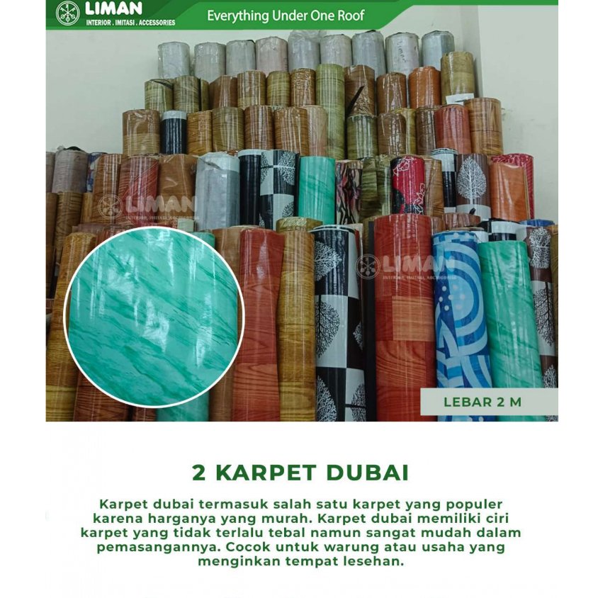Karpet Dubai (Lebar 2 Meter)