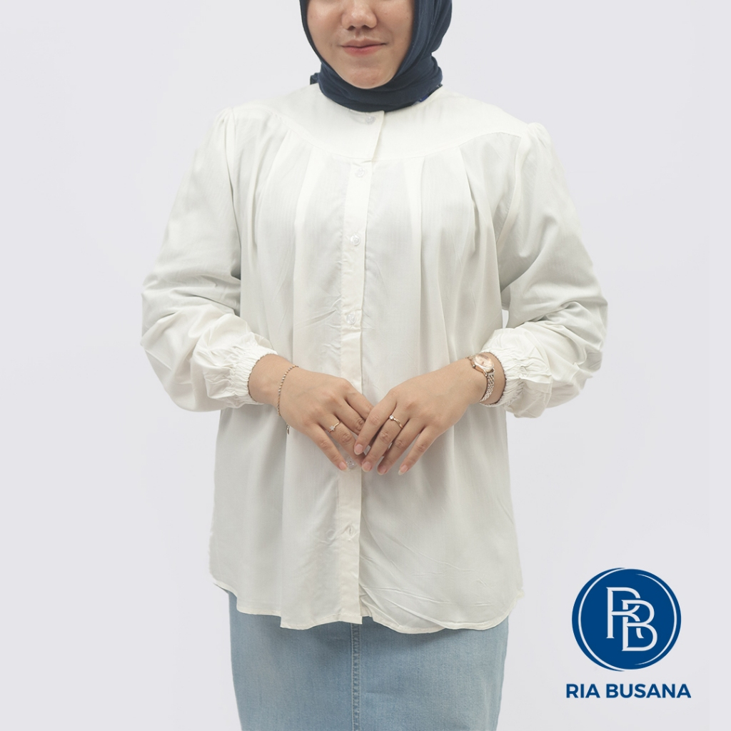 Ria Busana - Agape 88 - Blus Panjang Polos  Katun Art. 2412