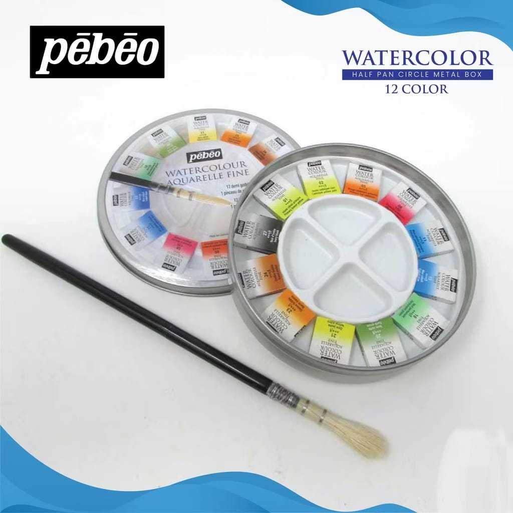 

Gramedia Tunjungan : Pebeo Watercolor Metal Box 12 Hp
