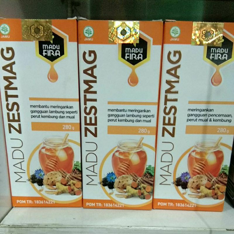 

Madu Fira Zestmag Perut Mual & Kembung 280g