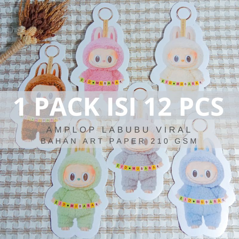

[ISI 12PCS] READY STOCK AMPLOP LABUBU MACARON VIRAL IDUL FITRI LEBARAN LUCU UNIK KEKINIAN