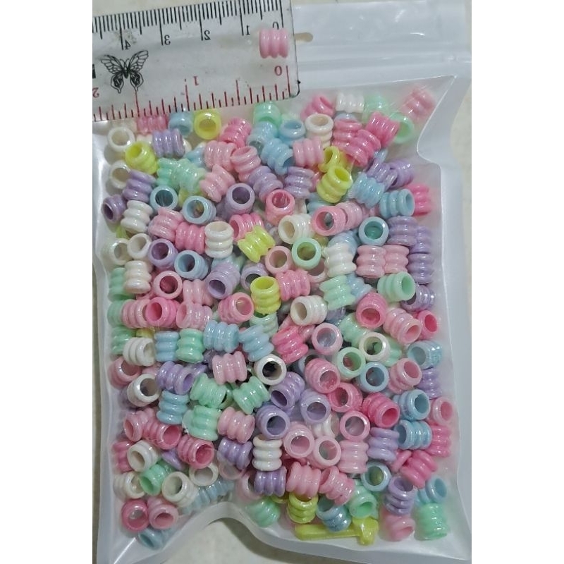 mute manik tabung susu/pastel kilap AB ecer (50gram)(sa)