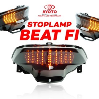 (Live) Ayoto Stoplamp Full Set Running Motor Vario Beat Fi/Esp & Deluxe Led Kualitas Tinggi Plug And
