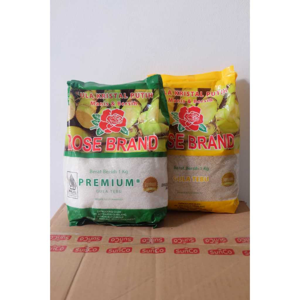 

Gula ROSEBRAND Kemasan 1Kg Kuning atau Hijau