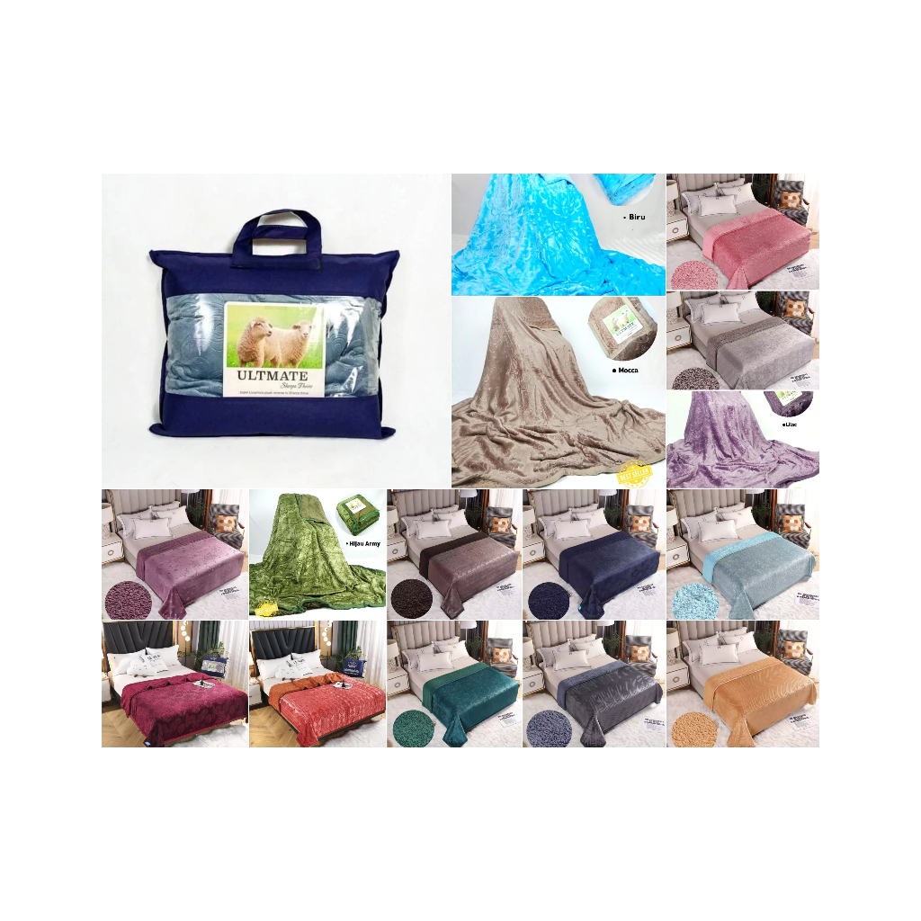 Selimut Ultimate Bulu Domba 180x200