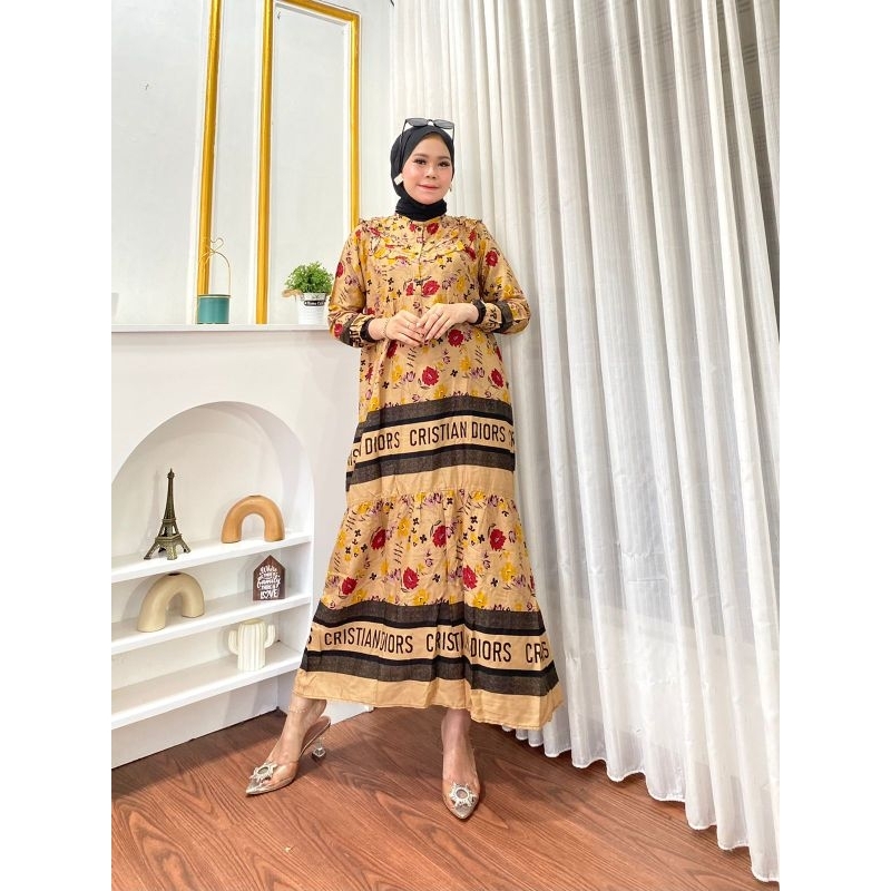 Midi dress WANITA BLOUSE RAYON PREMIUM