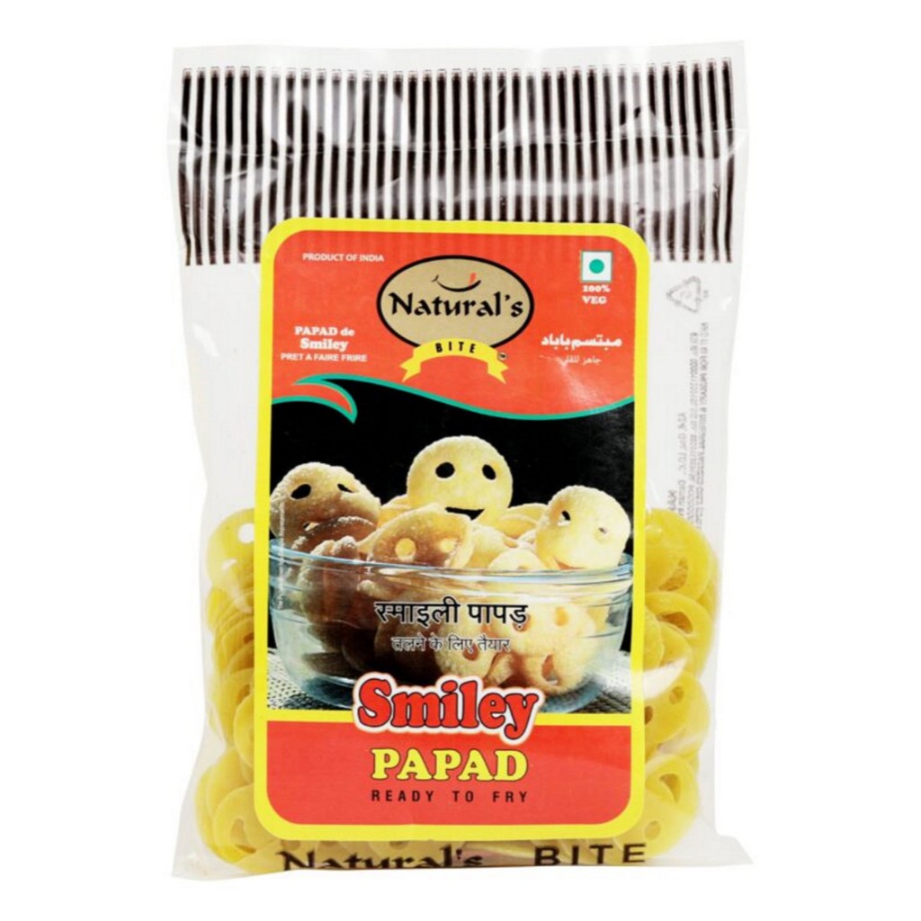 

NATURAL,S SMILEY POTATO PAPAD 100G