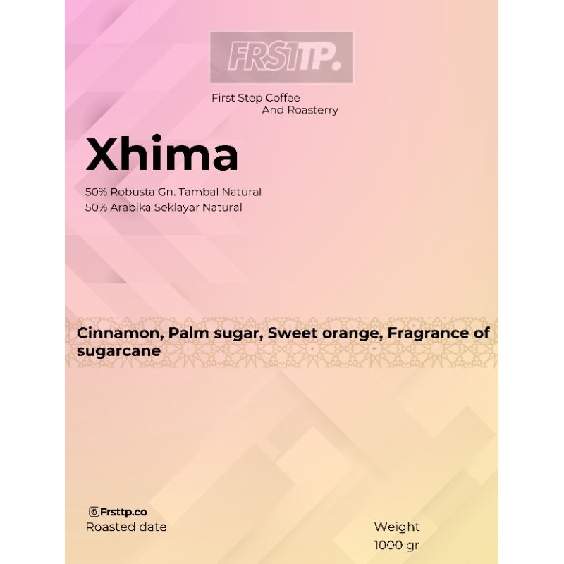 

Kopi Roasted Bean Espresso blend - Robusta(50%) Arabika(50%) - Xhima blend 1kg