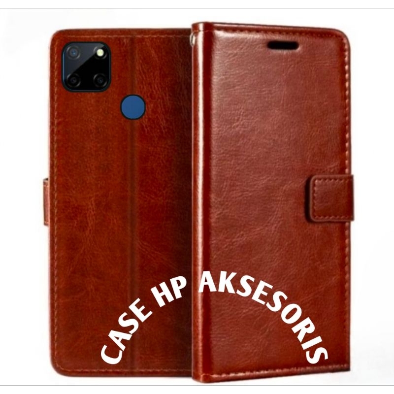 CASE REALME C12 FLIP COVER WALLET SARUNG HP CASING DOMPET LEATHER CASE HP/CASING HP