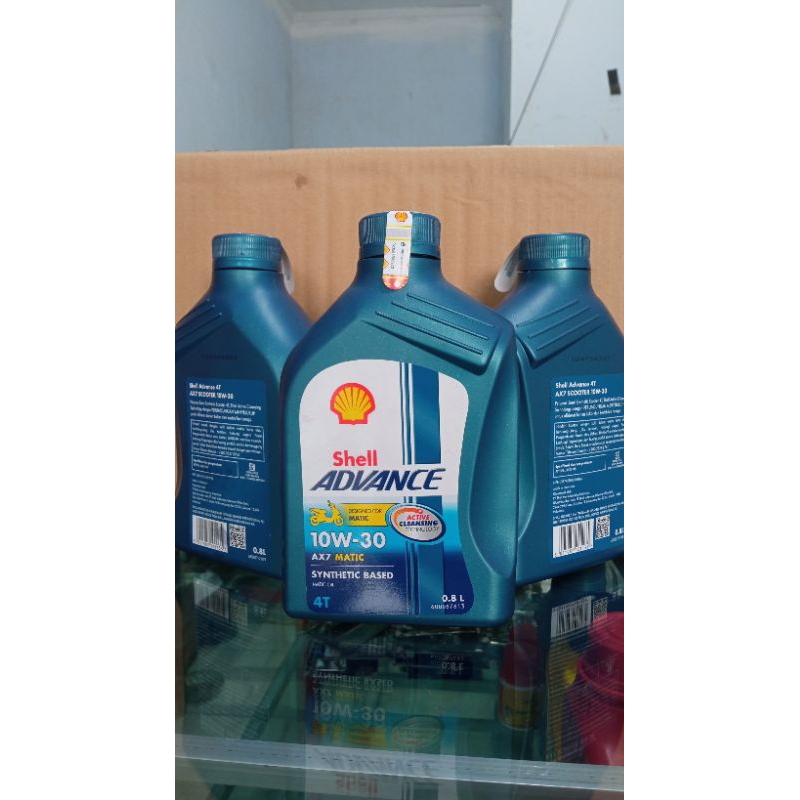 Oli Motor Shell Advance Helix AX7 Matic 0,8L 10W-30 Oli Motor Matic