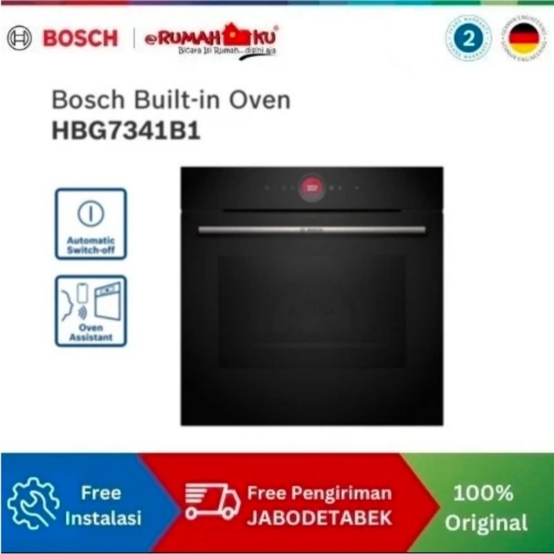 Oven Tanam Bosch HBG7341B1 Seri 8 Built-in Electric Oven