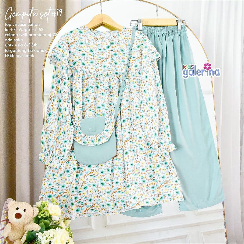 Gempita set / Setelan anak / Setelan cantik