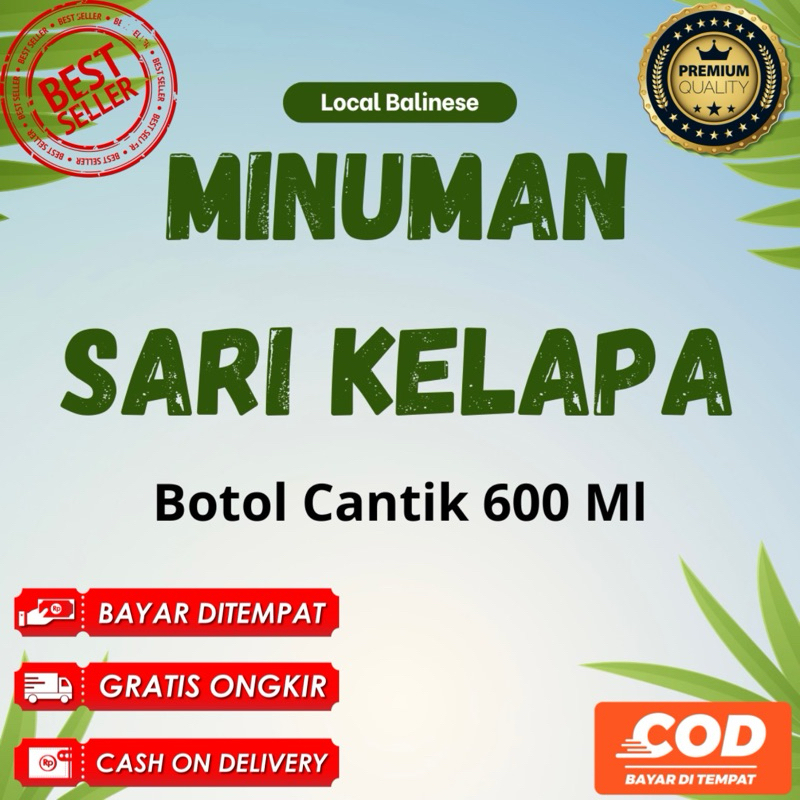 

[TERMURAH] Minuman Sari Kelapa Botol Cantik 600Ml