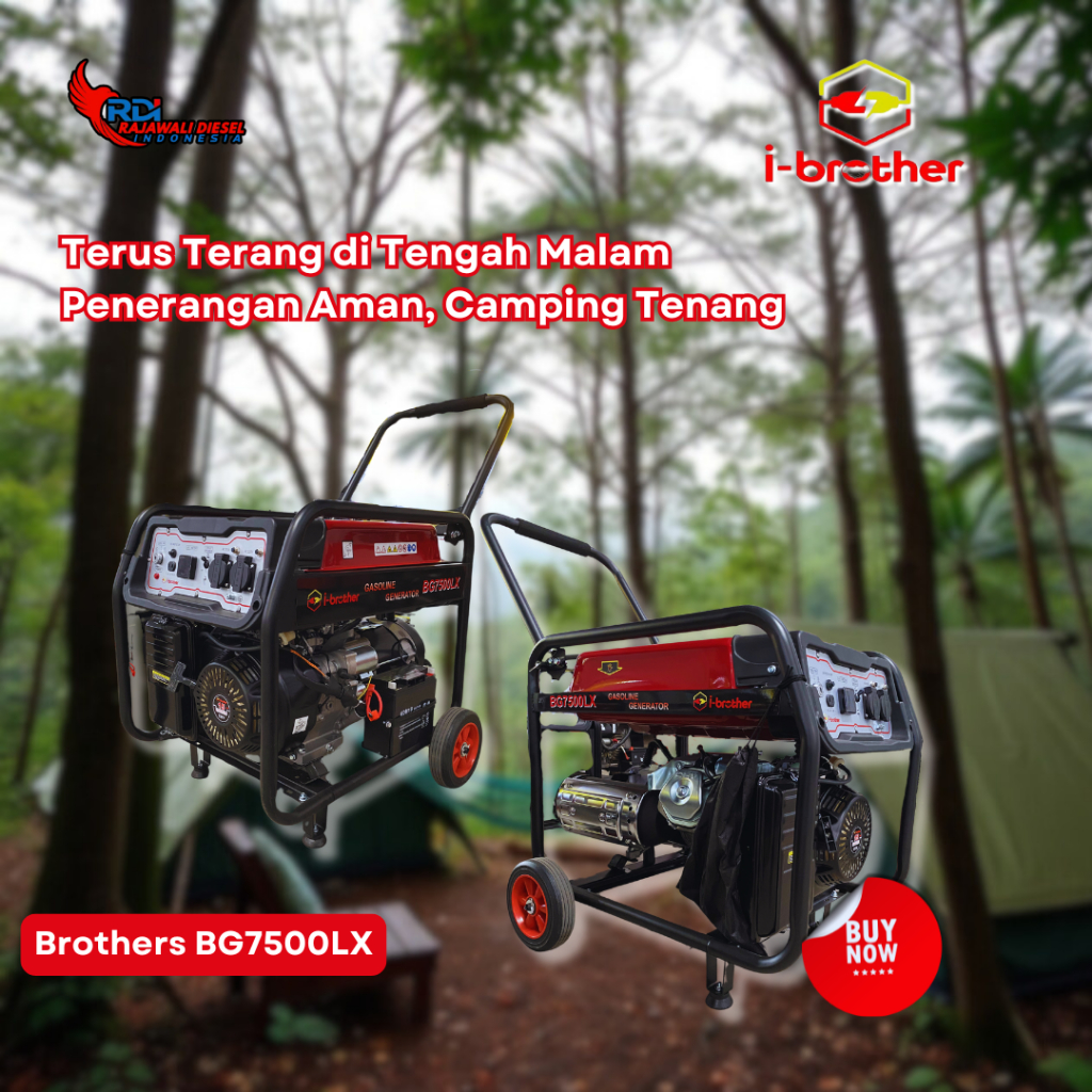 Genset Bensin 5000 Watt Open