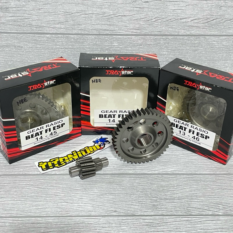 GIGI RASIO GEAR RASIO TRA STAR KOISUMI BEAT FI ESP SCOOPY FI ESP VARIO 110 ESP BEAT STEEET BEAT FI S