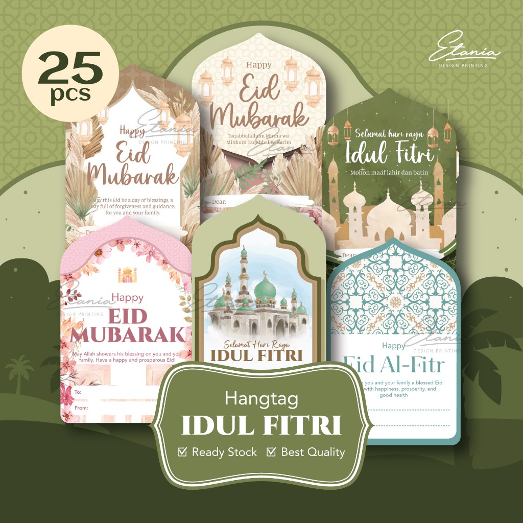 

Hangtag Idul Fitri Ramadhan Lebaran Eid Label Tag Parcel Hampers