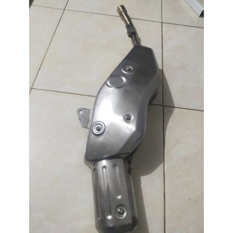 selenser kenalpot setandar Kawasaki KLX 150 original copotan