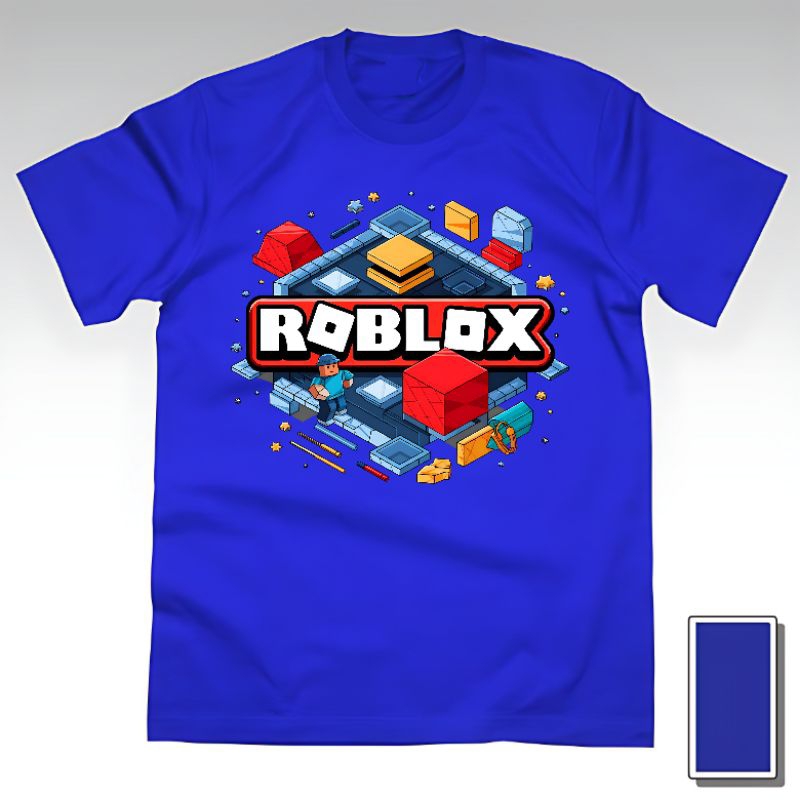 Kaos Baju Tshirt Custom Anak Cowok Laki Laki Cewek Perempuan Dewasa Roblox Roblok Robloks Robloxs Ro