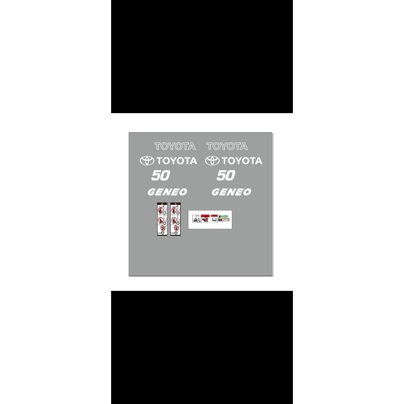 Stiker Forklift toyota fd50
