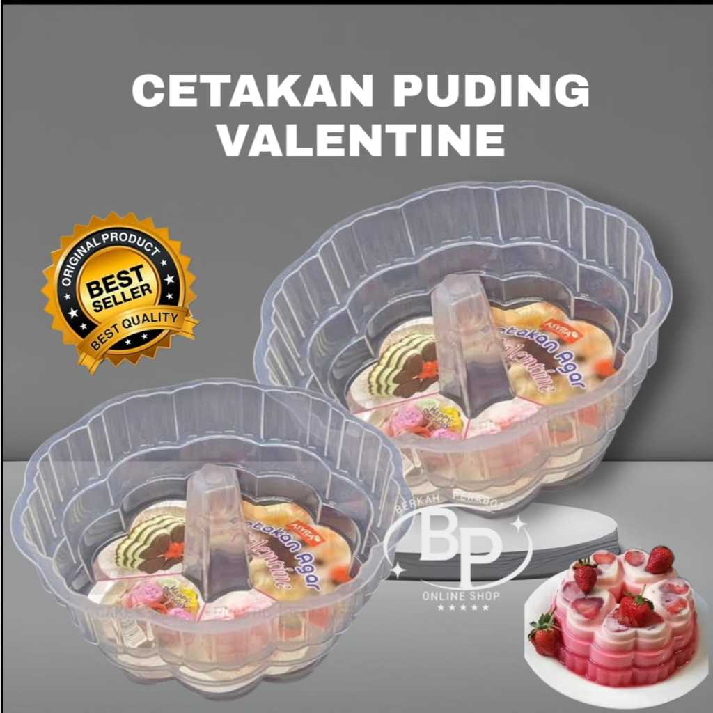 CETAKAN PUDING VALENTINE / CETAKAN AGAR / CETAKAN PUDING / PUDING LOVE