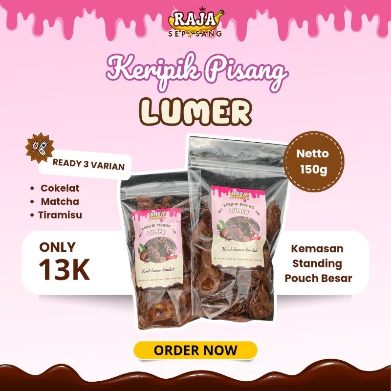 

KERIPIK PISANG LUMER Cokelat Matcha Tiramisu 150g