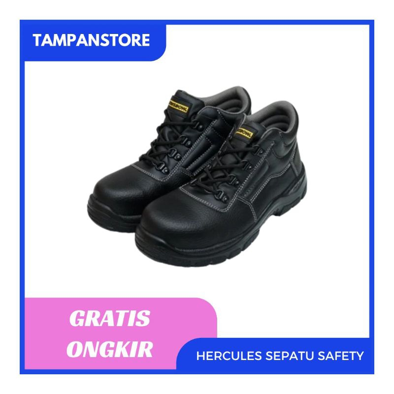 Krisbow  Hercules Sepatu Pengaman 6 Inci / Sepatu Safety