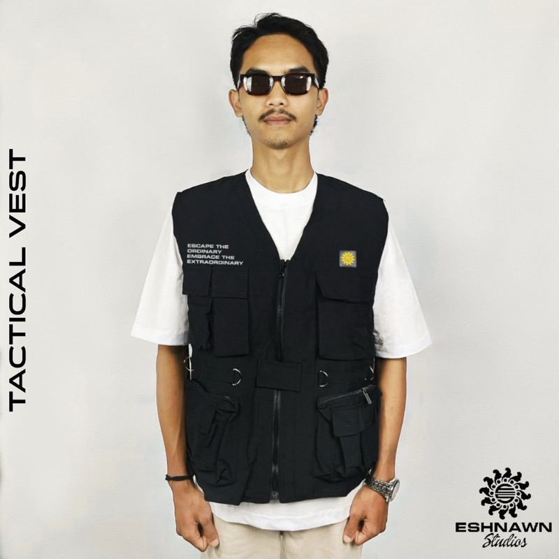 BESTPROMO Eshnawn Sentinel Tactical Vest - Tactical Vest - Vest Unisex - Rompi Pria dan Wanita