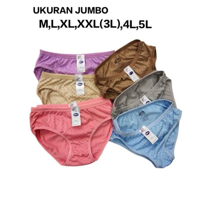 6 Helai Celana Dalam Wanita Dewasa Ghc Motif Bintik Cd Cewek Dalaman Waanita Dewas Murah