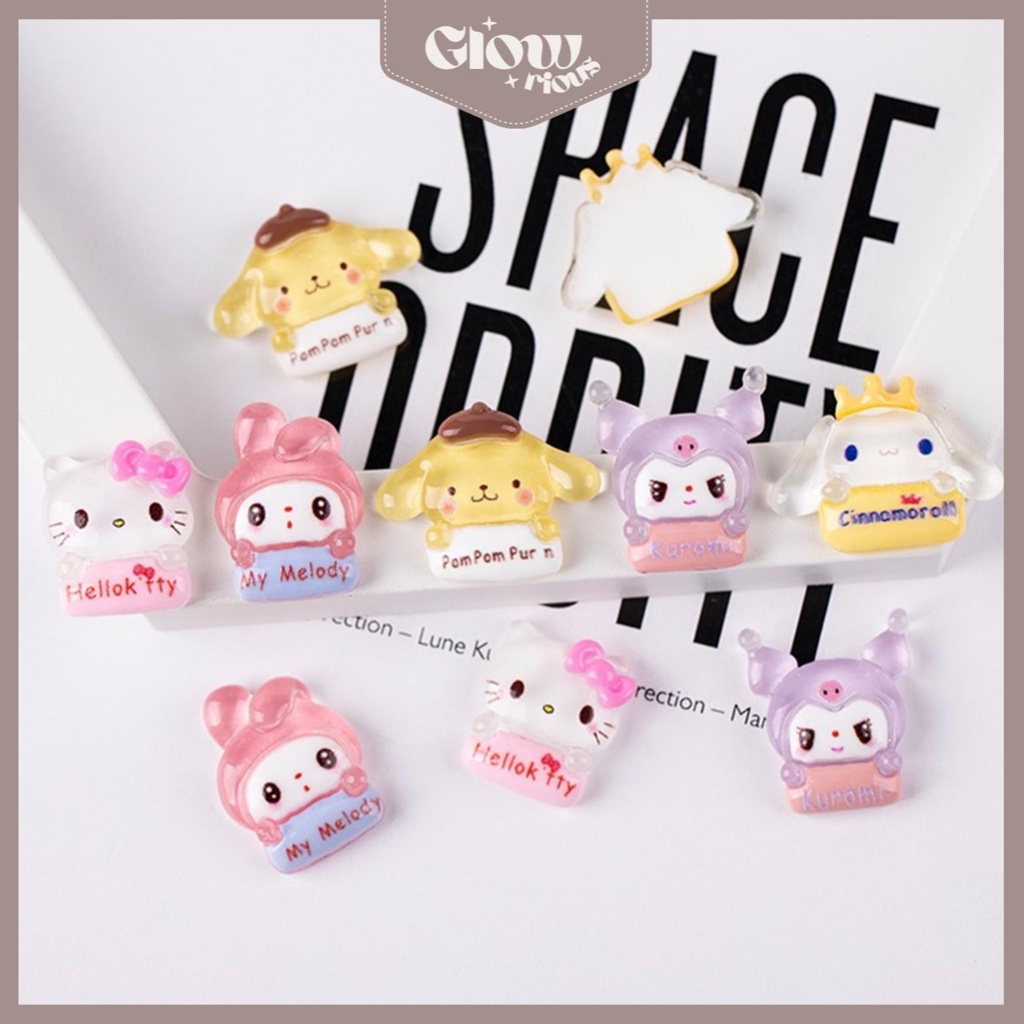 

GR Stiker 3D Clay Resin Dekor DIY Gantungan Kunci Kotak Pensil Botol STICKER MINI SANRIO DIY 3D-009