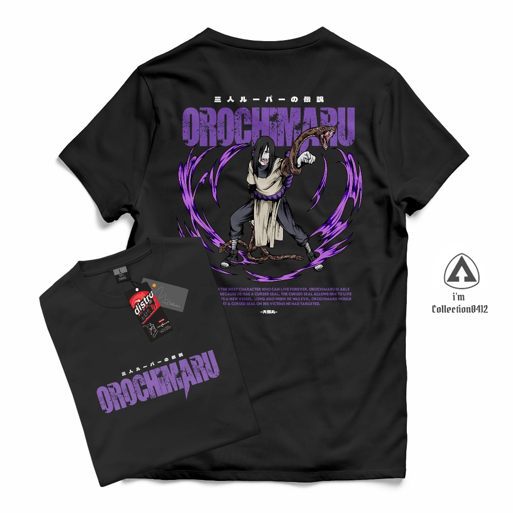 OROCHIMARU - KAOS DEWASA MOTIF ANIME NARUTO BORUTO KARAKTER OROCHIMARU