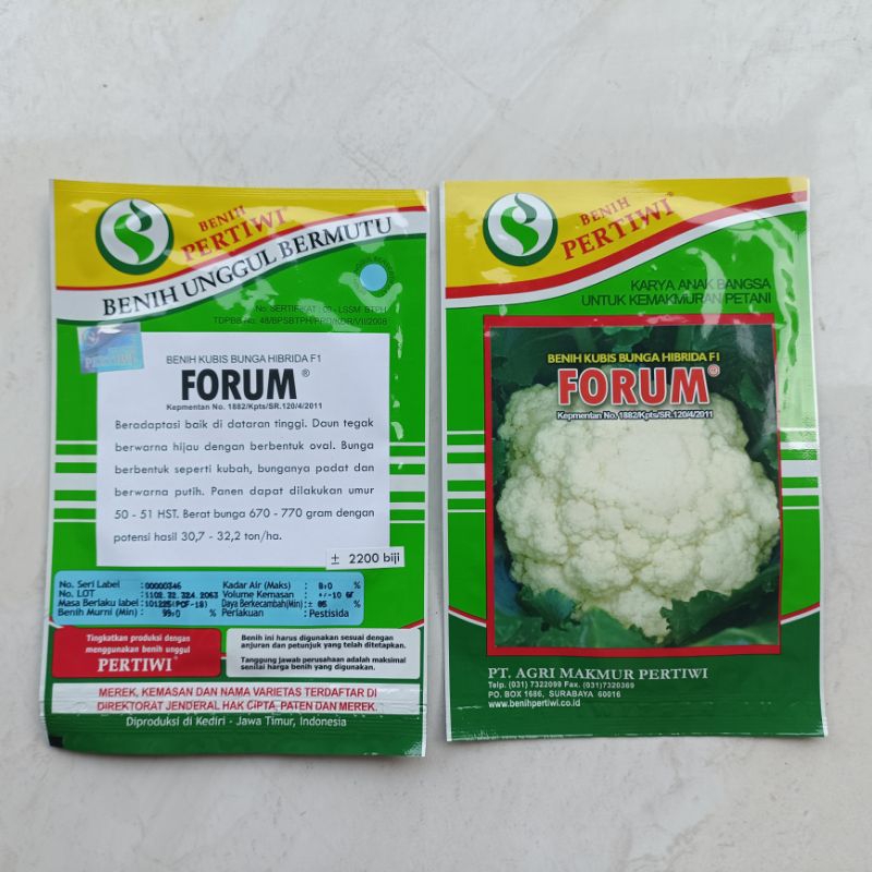 Benih Bunga Kol FORUM 10gram (Exp. November 2026)