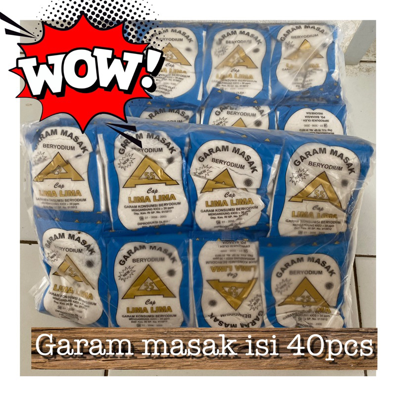 

promo garam isi 40pcs/halal/cod