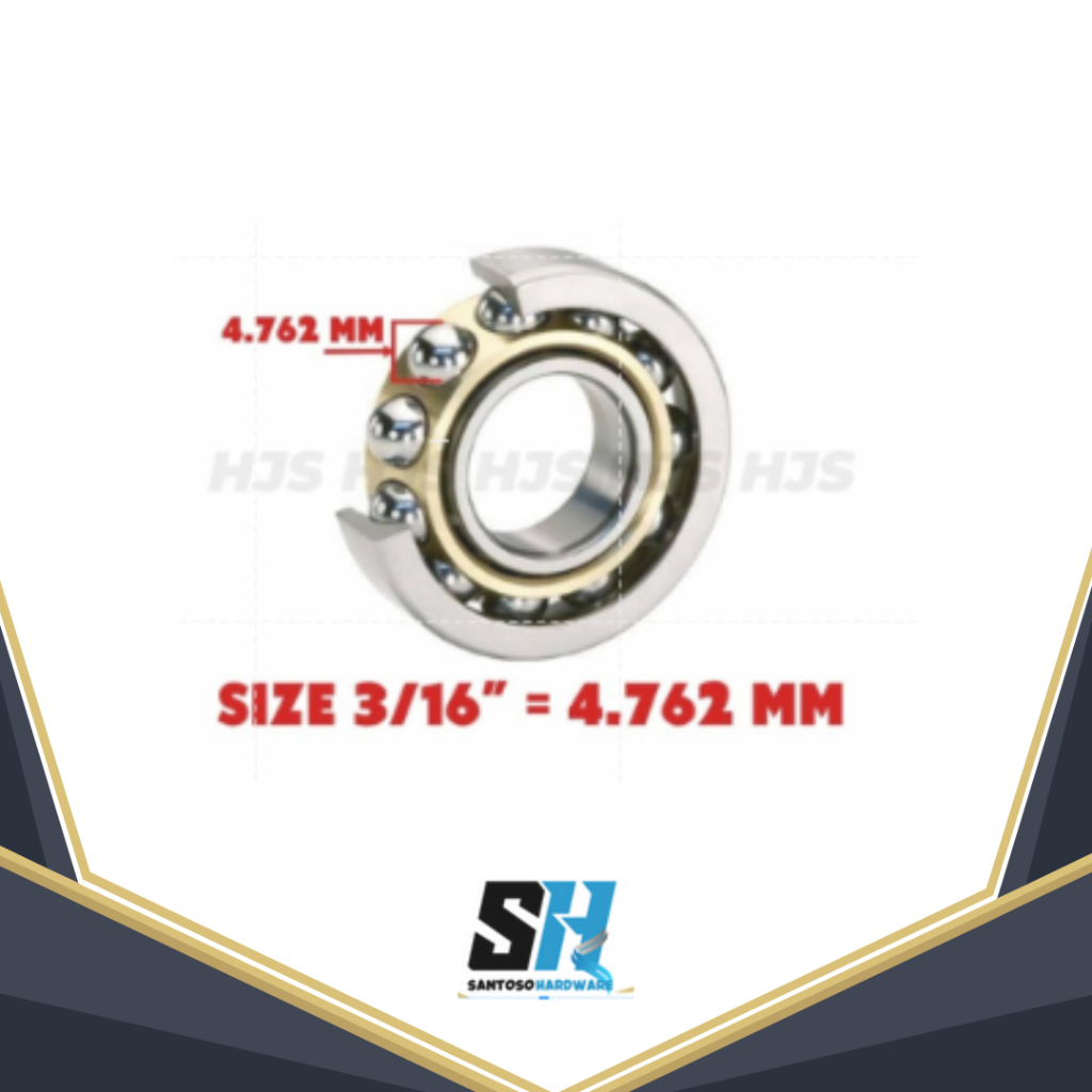 BOLA GOTRI/ ISI BEARING/ PELOR/ LAKER/ LAHER/ 3/16 ISI 144 PCS 4.76 MM - SPAREPART