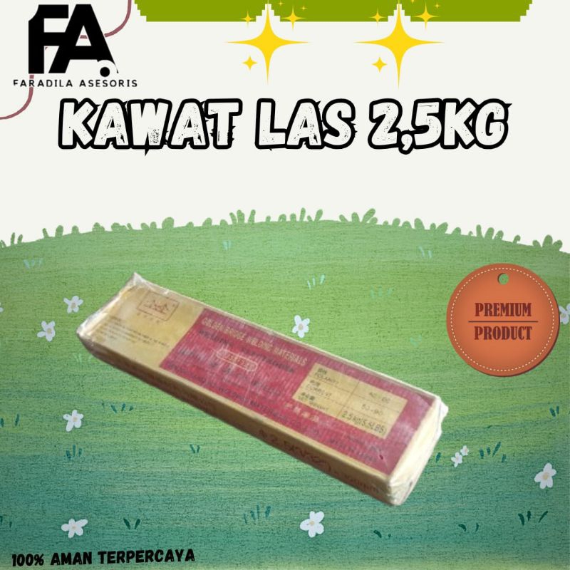 Kawat Las Listrik Golden bridge 2,5kg/Kawat las besi