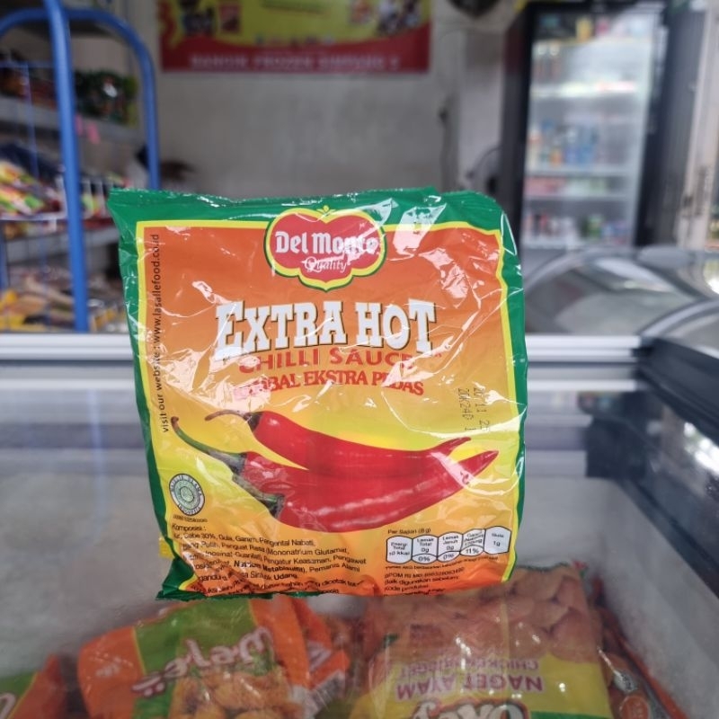 

Del Monte Saus Sambal Extra Hot / Saus Tomat Sachet