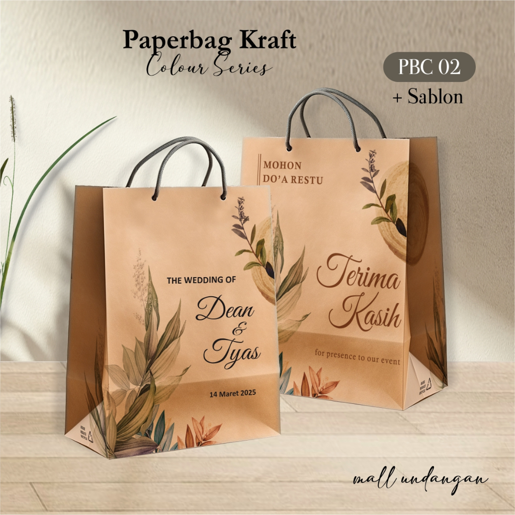 

PAPER BAG MOTIF WARNA LUSINAN - PAPERBAG COLOUR TAS SOUVENIR PERNIKAHAN READY STOCK PBC 02 (12 PCS)