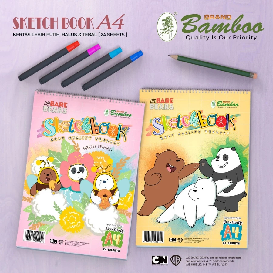 

Bamboo Sketch Book ukuran A4