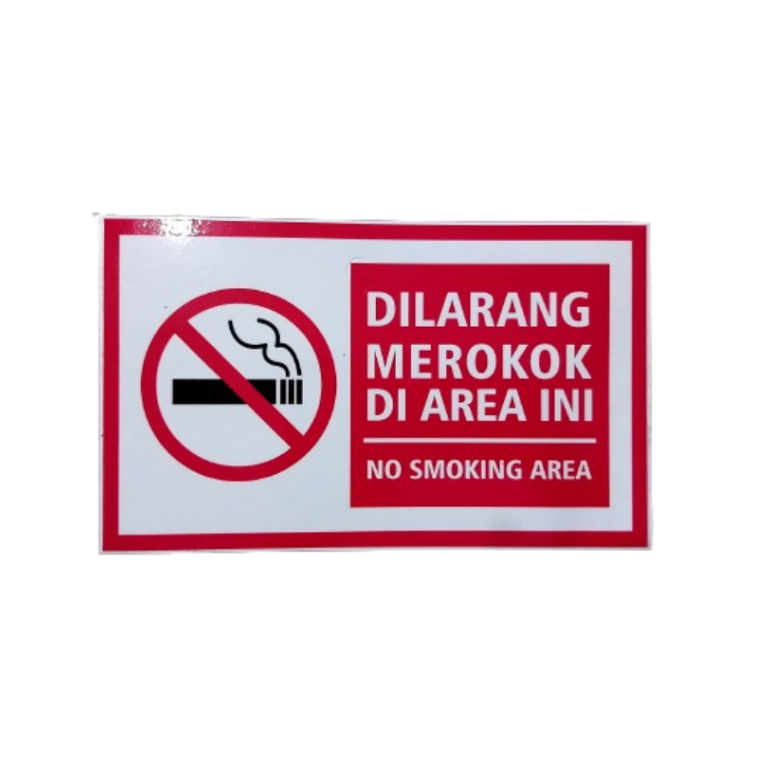 

Stiker Sign Dilarang Merokok ukuran 20cm x 12cm