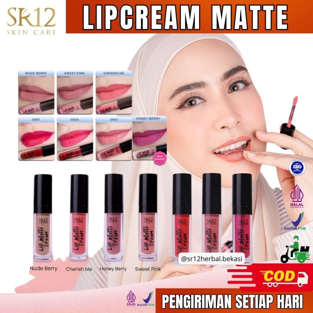 LIP PRODUCT SR12 ALL VARIAN / LIPCREAM SR12 / LIP CREAM SR12 / LIPMATTE SR12 / LIP MATTE SR12